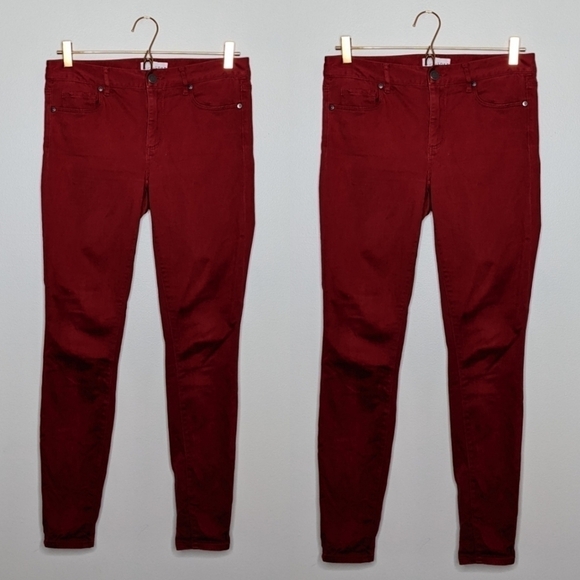 ✨3/$15 LOFT red legging pant 4 - Picture 1 of 10